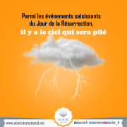 Parmi les événements saisissants du Jour de la Résurrection, il y a le ciel qui sera plié