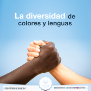 La diversidad de colores y lenguas