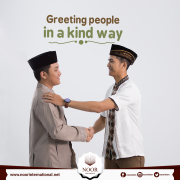 Greeting people in a kind way