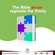 The Bible did not legislate the Trinity