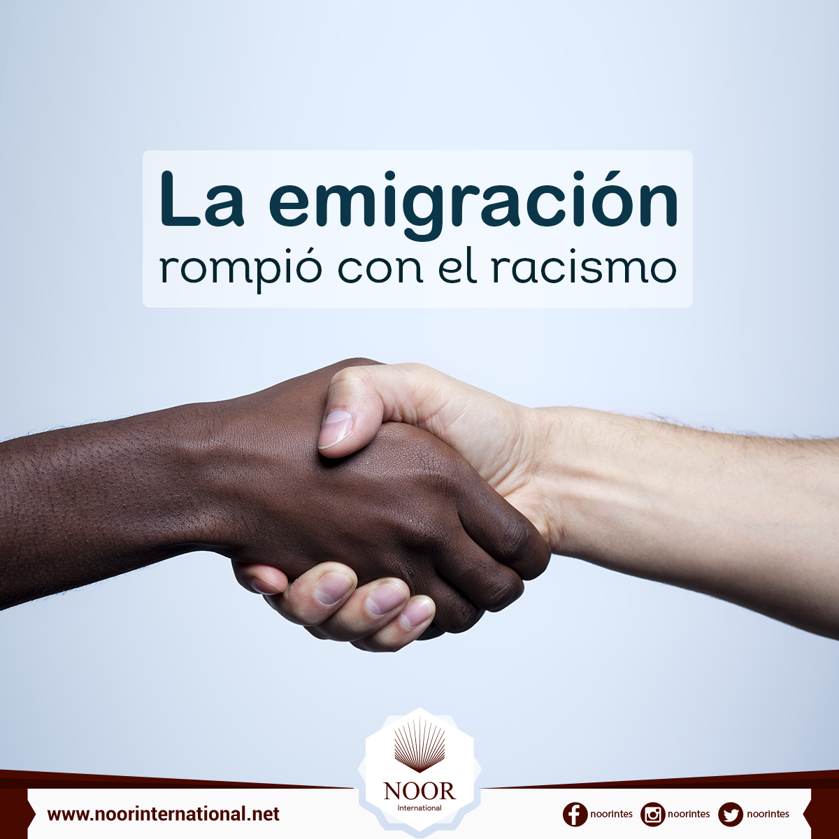 La emigración rompió con el racismo