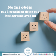 Ne lui obéis pas à condition de ne pas être agressif avec lui