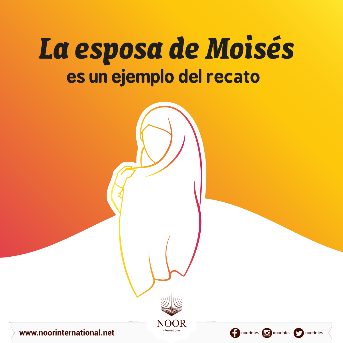 La esposa de Moisés es un ejemplo del recato