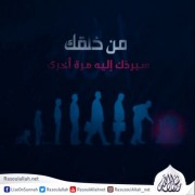 من خلقك سيردك إليه مرة أخرى