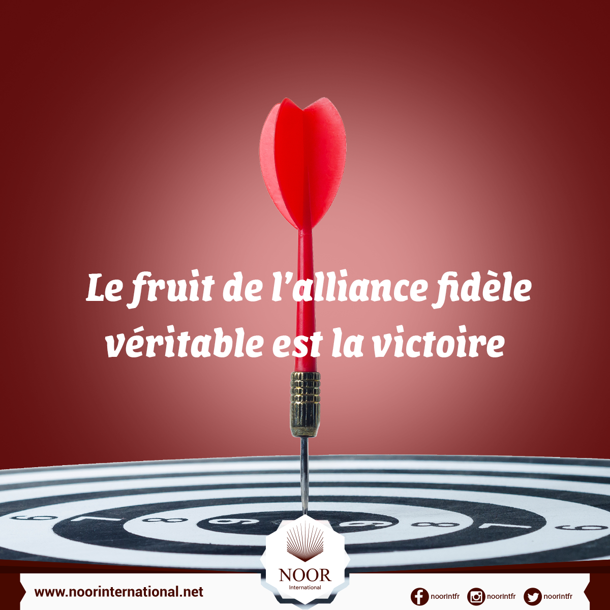 Le fruit de l’alliance fidèle véritable est la victoire