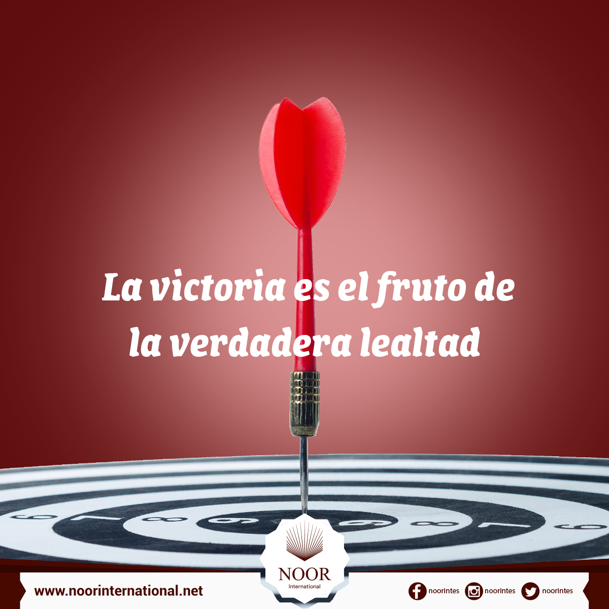 La victoria es el fruto de la verdadera lealtad