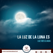 La luz de la luna es luz reflejada