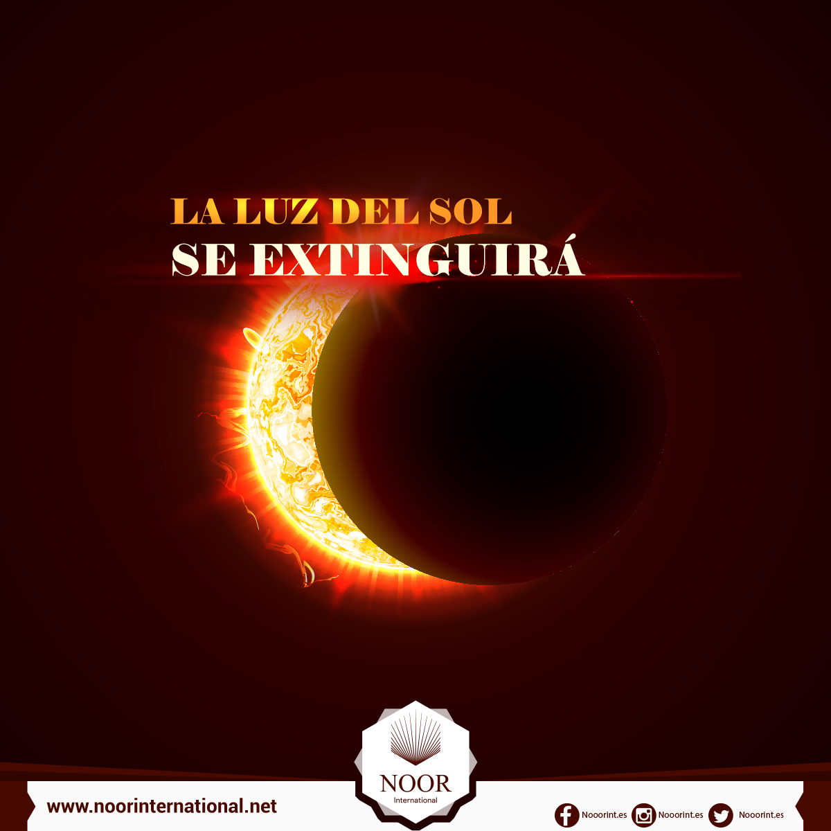 La luz del sol se extinguirá