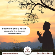 Suplicarle solo a Al-lah es una señal de la sinceridad de nuestro Tawhid