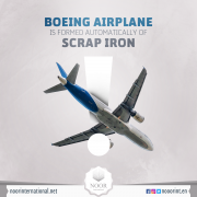 Boeing airplane is formed automatically of scrap iron !!