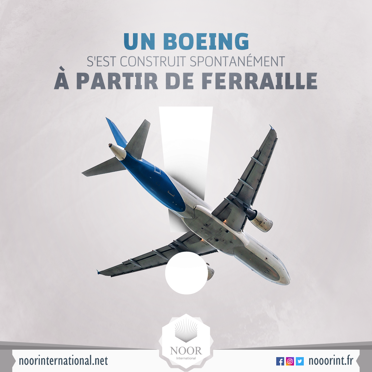 Un Boeing s'est construit spontanément à partir de ferraille