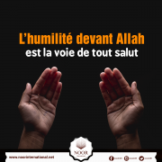 L’humilité devant Allah est la voie de tout salut