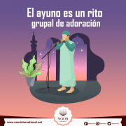 El ayuno es un rito grupal de adoración