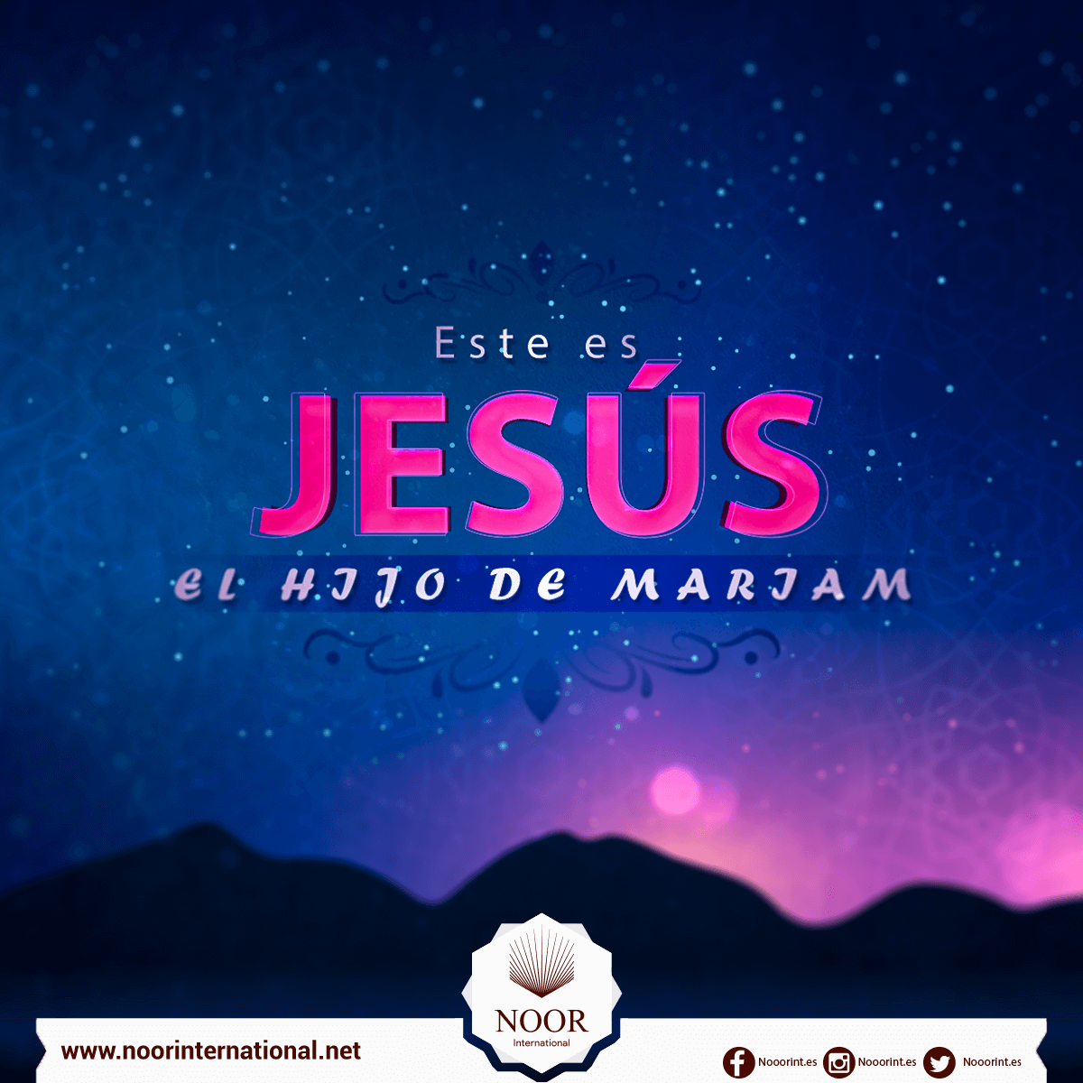 Este es Jesús, el hijo de Mariam