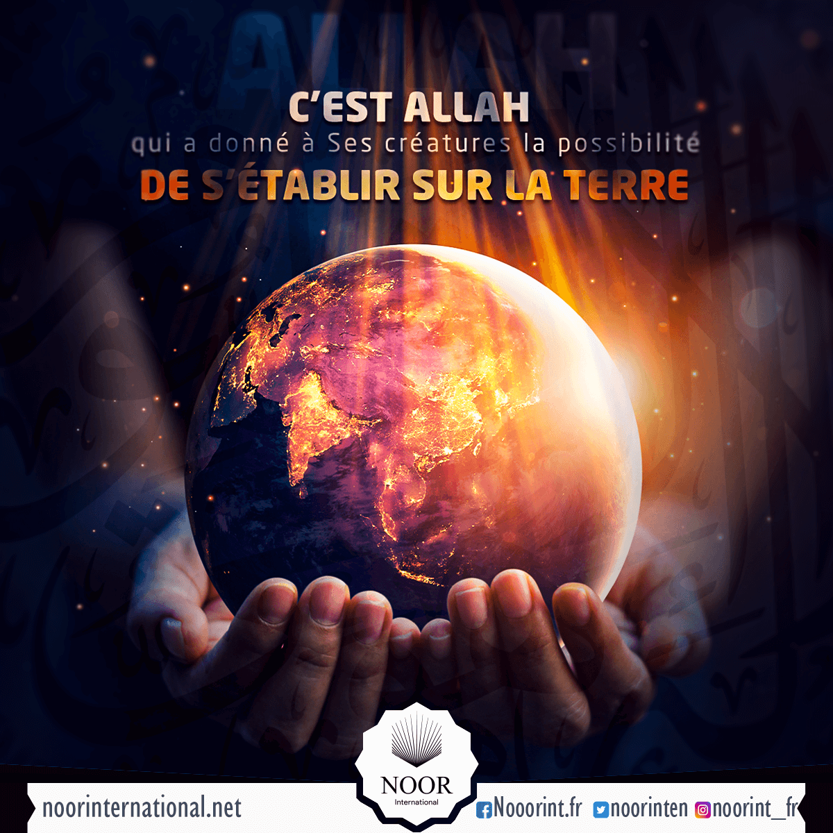 C’est Allah qui a donné à Ses créatures la possibilité de s’établir sur la terre