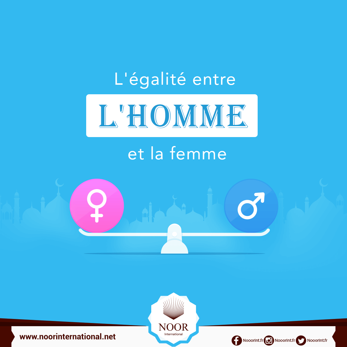 L'égalité entre l'homme et la femme