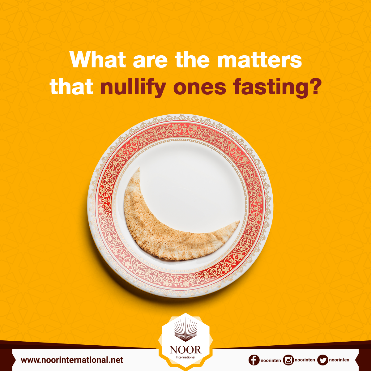 What are the matters that nullify ones fasting?