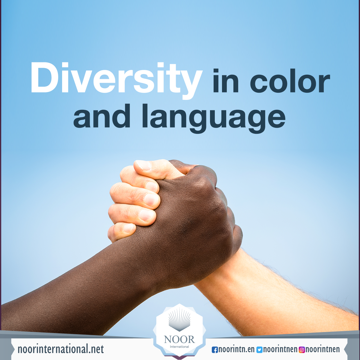 Diversity in color and language